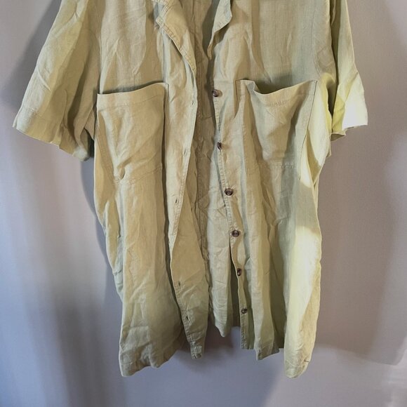 EUC Everlane Linen Workwear Dress - Leek - Size XL - Picture 3 of 13